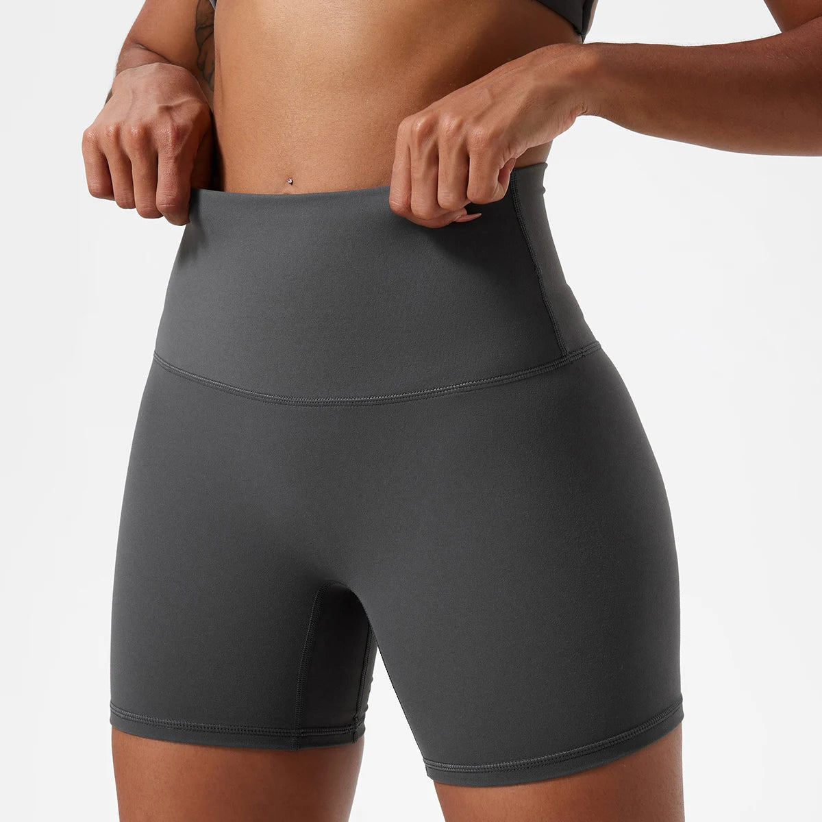 Hearuisavy Damen Yoga Shorts Sommer Soft Buttock Lift Gym Leggings High Waist Sport Shorts Damen Running Workout Shorts Female