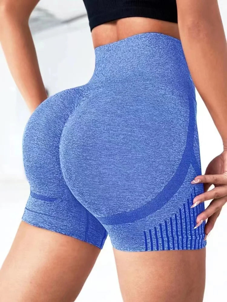 Damen Yoga Shorts Hohe Taille Workout Shorts Fitness Yoga Po Lifting Fitness Damen Yoga Gym Lauftop Shorts Sportbekleidung Hauptbild