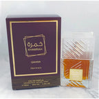 Khamrah Duft Parfüm Eau De Toilette Geschenkbox 100ml Unisex Arabischer Oud Duft Gourmand Duft Langanhaltendes Parfüm für Unisex