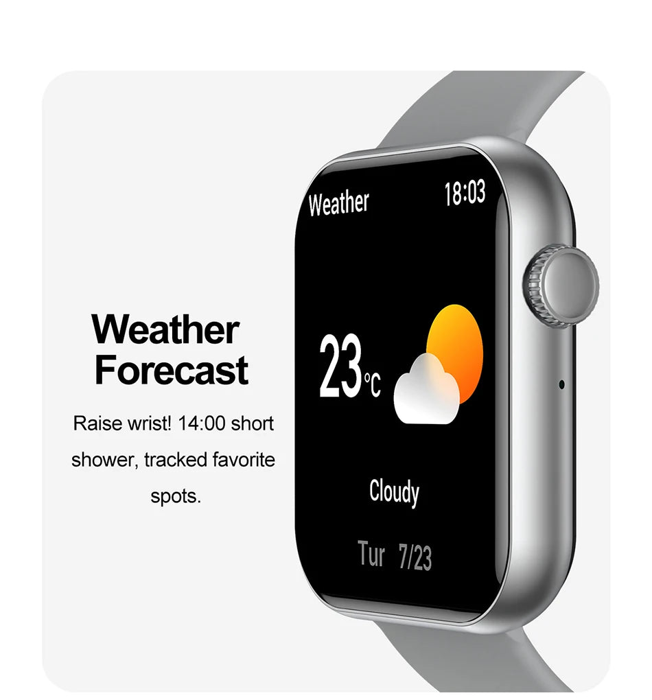 2025 Neue Sport Smartwatch Herren Full Touchscreen Herzfrequenz Bluetooth Anruf 1,9 Zoll KI-Sprache IP68 Wasserdichte Smartwatch Damen