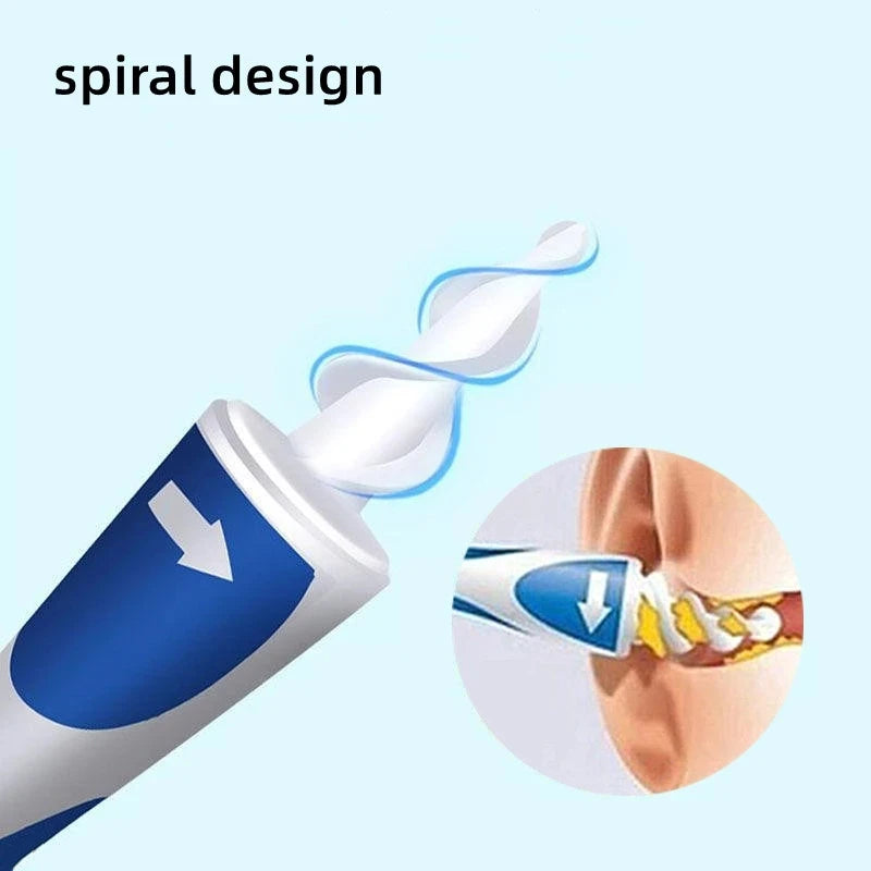 Ohrreiniger Ohrenschmalzentferner Weiches Silikon 16 Ersatzspitzen Spiral-Ohrenschmalzreiniger Ohrenreinigungs-Gesundheitspflegewerkzeuge Ohrenschmalz-Entferner Zweitbild