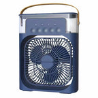 3-in-1 Mini Luftkühler Ventilator Tragbare Haushalts Klimaanlage Luftbefeuchter LED Nachtlicht für Zuhause Büro Schreibtisch Verwendung 25.5x18.5x8cm