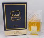 Khamrah Duft Parfüm Eau De Toilette Geschenkbox 100ml Unisex Arabischer Oud Duft Gourmand Duft Langanhaltendes Parfüm für Unisex