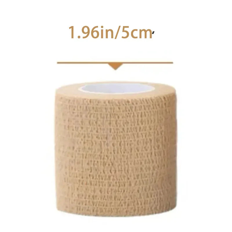 10 Rollen Medizinischer Klebeverband Elastisches Atmungsaktives Sport-Selbstklebeband Beige Wickelband für Finger Handgelenk Knöchel Erste Hilfe