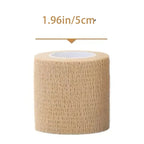 10 Rollen Medizinischer Klebeverband Elastisches Atmungsaktives Sport-Selbstklebeband Beige Wickelband für Finger Handgelenk Knöchel Erste Hilfe