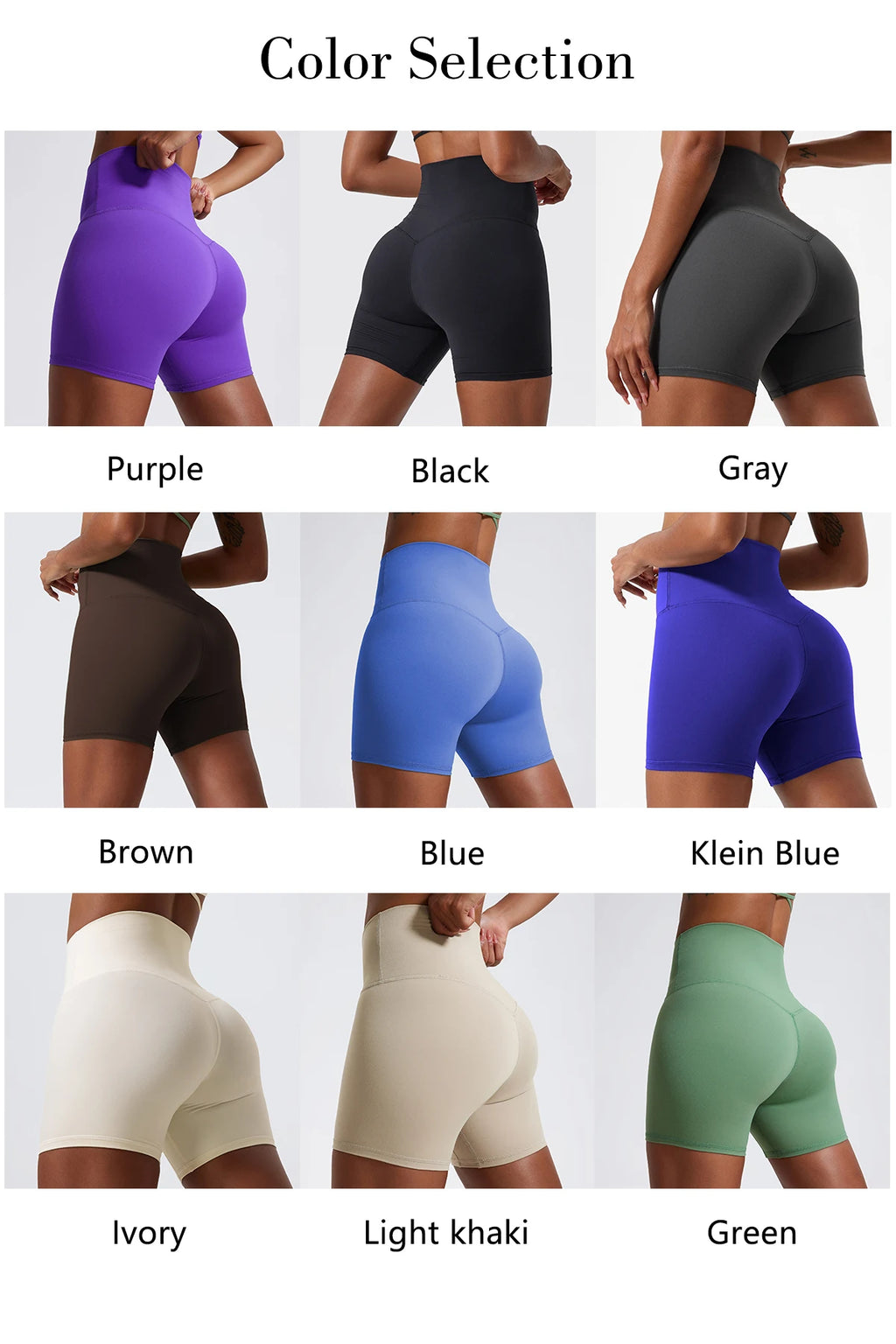 Hearuisavy Damen Yoga Shorts Sommer Soft Buttock Lift Gym Leggings High Waist Sport Shorts Damen Running Workout Shorts Female