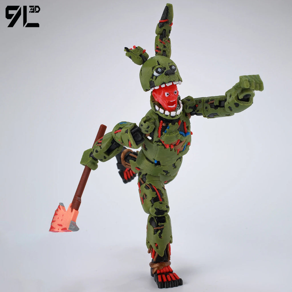 9L3D Gedruckte FNAF Freddy Fazbear's Pizza Springtrap Spielzeug Actionfiguren Anime Modell Lucky13 Dummy13 Titan13 Ornamente Geschenke