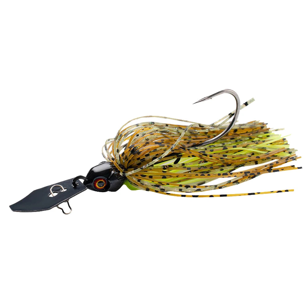 Spinner Bait 7g/9g/12g/14g/21g Angelköder Kit Set Pesca Chatter Weedless Metallblatt Gummifischkopf Haken Draht Spinnerbait
