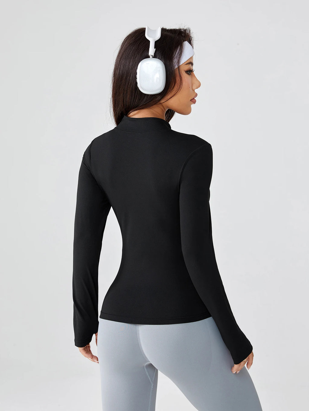 Women's Spring & Autumn Slim-Fit Quick-Dry Zippered Yoga Jacket