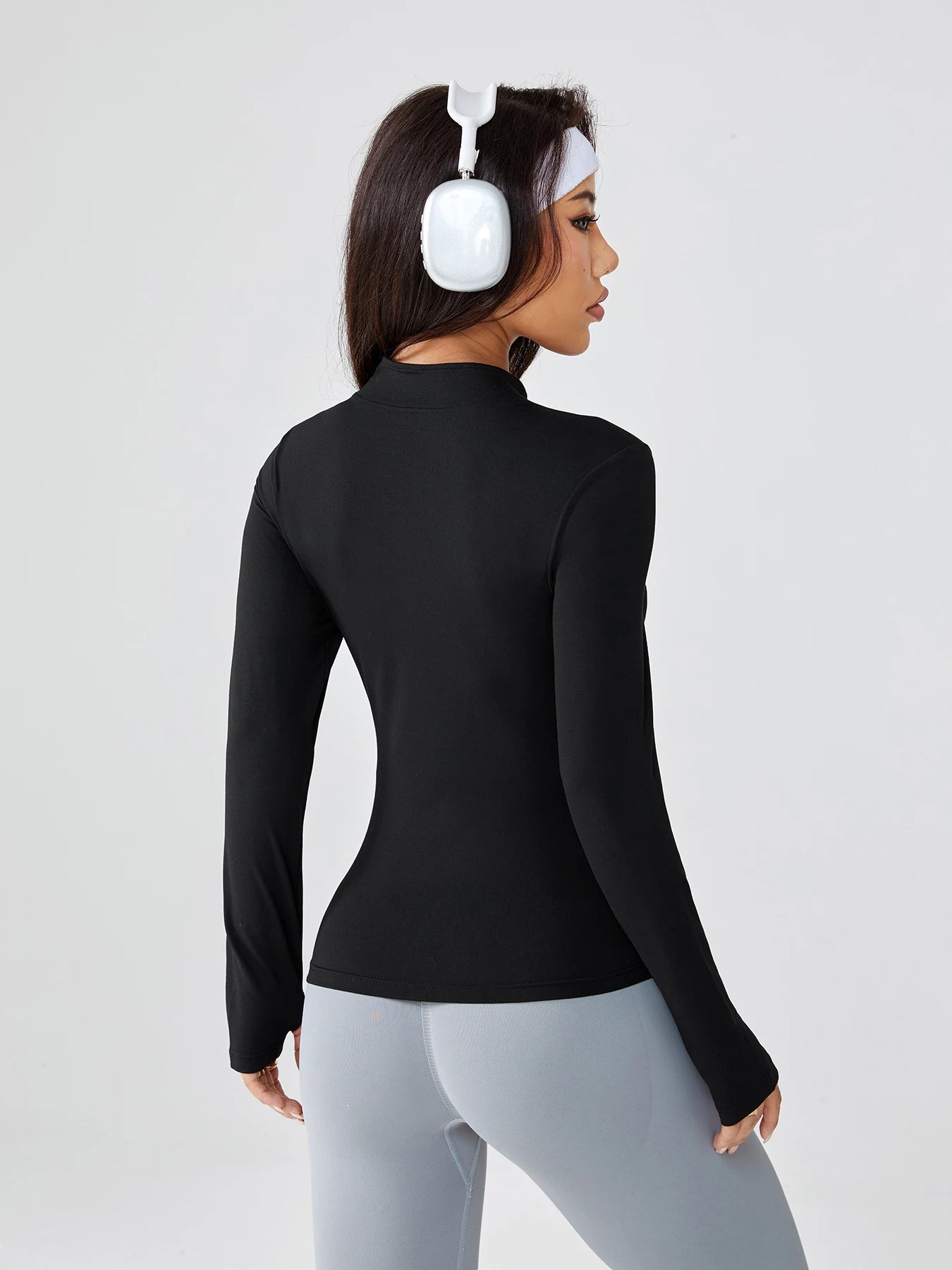 Women's Spring & Autumn Slim-Fit Quick-Dry Zippered Yoga Jacket