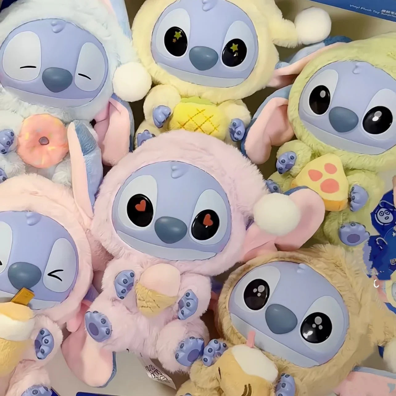 Neue Stitch Iss Etwas vor dem Schlafengehen Serie Vinyl Blind Box Tasche Plüsch Anhänger Niedliche Puppe Mystery Box Spielzeug Erwachsenengeschenk