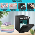 150W UV-Ozon Beheizter Handtuchsterilisator 5L Schnelle Aufwärmzeit für Spa Nagelstudio 3-in-1 Desinfektion mit Wärme & UV & Ozon