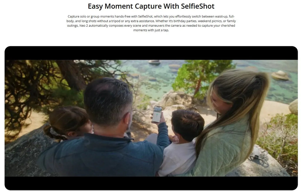 Globale Version DJI Neo 2 Kameradrohnen 4K Hochwertige Bildgebung 1/2-Zoll CMOS-Sensor 4K/60fps Video Und 4K/100fps Zeitlupe Einfach für Anfänger