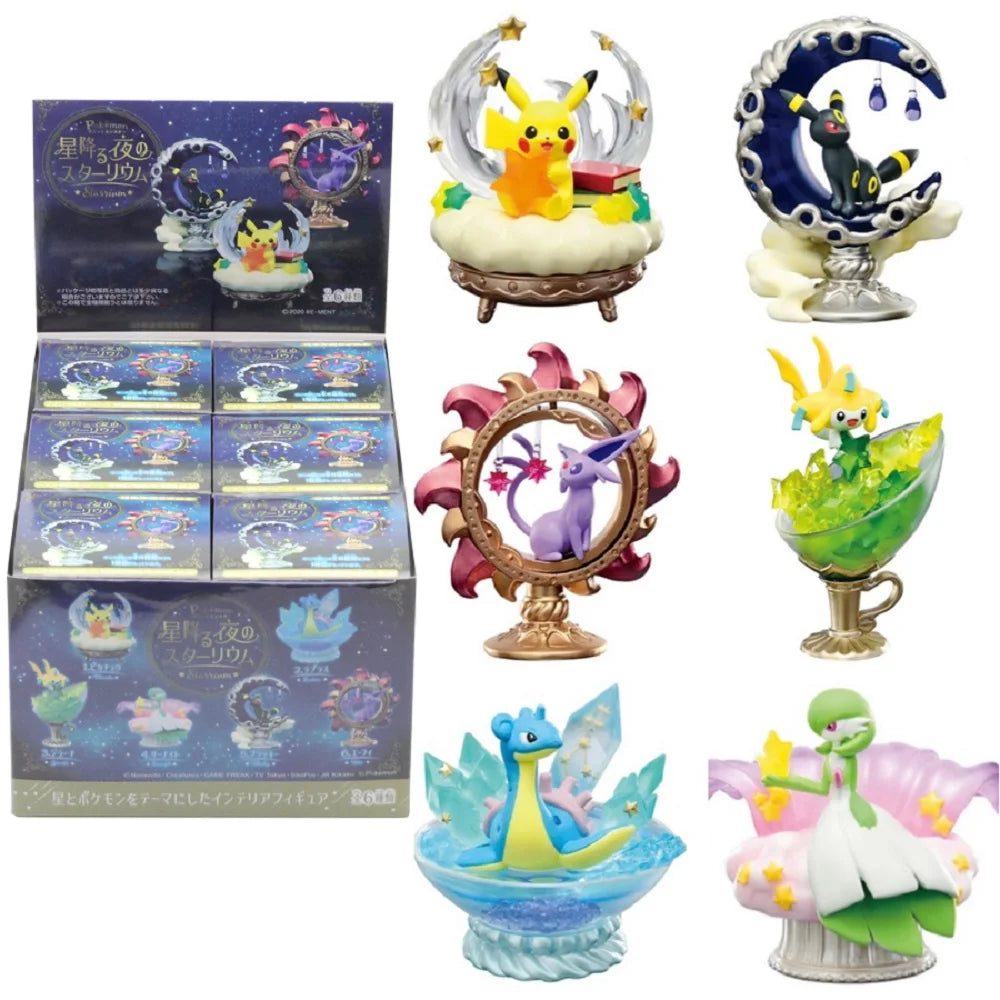 Pokémon Sternenhimmel Pikachu Überraschungsbox Evoli Blindbox Anime Figuren Relaxo Überraschungsgeschenk Sammlungen Spielzeug