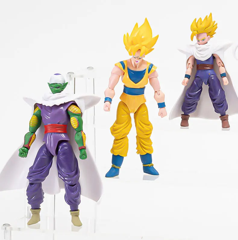 12-18CM Anime Dragon Ball Z Super Saiyajin Son Goku Broly Vegeta Anime Actionfigur Modell Geschenke Sammlerfiguren für Kinder