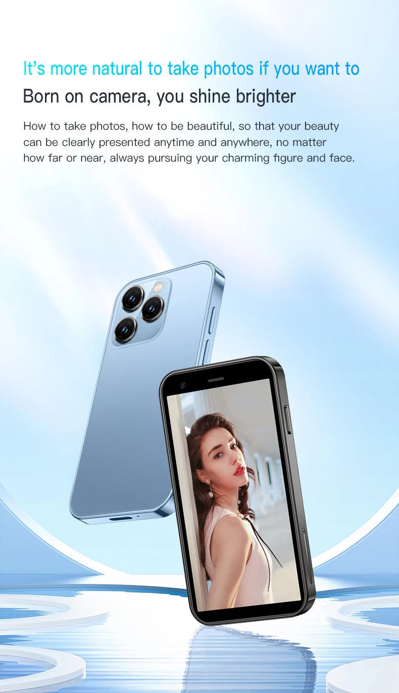 SERVO 15SE Mini Smartphone 3G WCDMA Android System WiFi Hotspot Play Store 3.0" Display Kleine Palm-Smartphones Dual SIM Standby