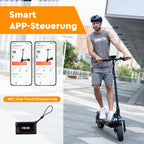 RCB NFC D5 ABE Ultra Electric Scooter for Adults ABE Certified 500W Motor 1600W Peak 27Ah Battery 110-130km Range 10 Inch Self-repairing Tires Double Brake Dual Suspension Turn Signals NFC APP
