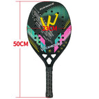 Camewin 3K Beach Tennisschläger Vollcarbon Raue Oberfläche Outdoor-Sport-Schläger für Herren Damen Erwachsene Seniorenspieler 2024 Neu