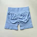 Impact Shorts 4.5" Nahtlos, hochelastisch, niedrig gerippter Bund, dezenter Po-Kontur-Shorts, Fitness Workout Yoga Gym Shorts