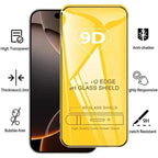 1-5 Stücke 9D Full Cover Panzerglas für iPhone 17 16 15 11 12 13 14 Pro Max 16E Displayschutzfolie für iPhone 13 Mini XR X XS Max