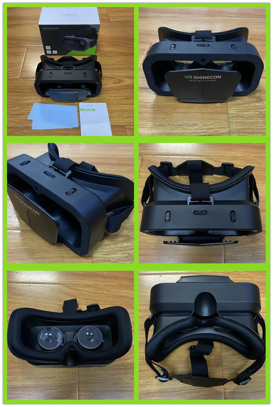 VR Brille Virtual Reality Headset Viar Geräte Helm 3D Linsen Smart Goggles Für Smartphones Telefon Mobile Gogle Spiel Zubehör