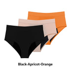 3 Stk./Set Menstruationshöschen Damen sehr starke Blutung Menstruationsunterwäsche High Waist Auslaufsicher Period Panties für Mädchen Set