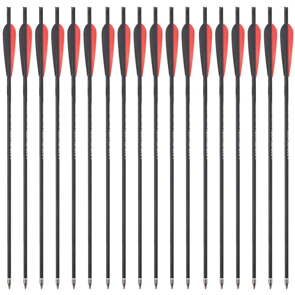 Carbon-Armbrustpfeil mit ersetzter Pfeilspitze, Bogenschießbolzen, Schießzubehör, Jagd, ID8.8, AD7.6, 20"