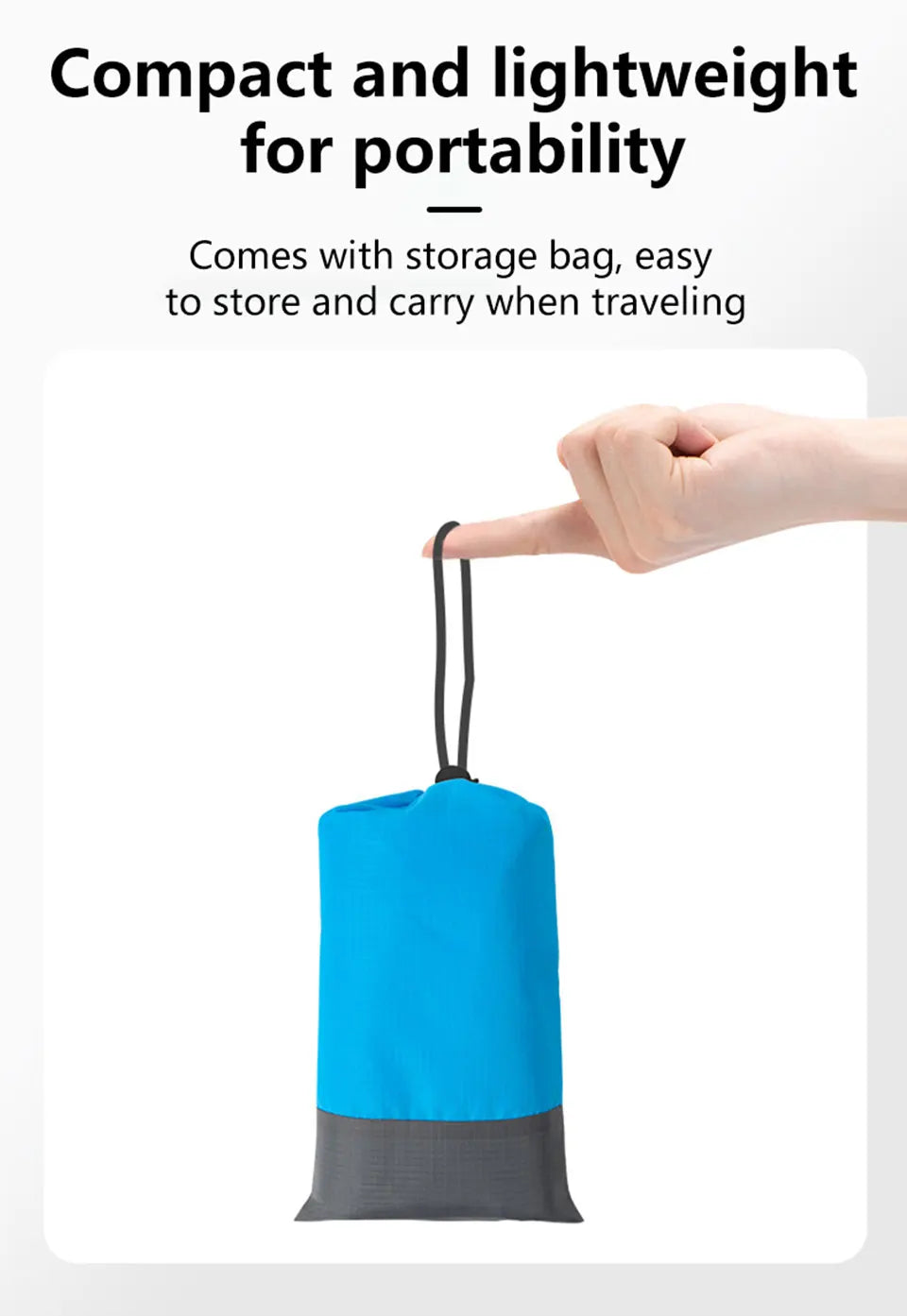 200 * 210 cm Sanddichte Stranddecke Wasserdichte Strandmatte Tragbare leichte Picknickdecke Campingmatte für Reisen Wandern Sport