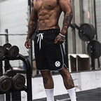 Sommer-Sport-Shorts, atmungsaktiv, Mesh, Herren, Kordelzug, elastische Hose, Lauftraining, Outdoor, Fitness, Jogging, gerade