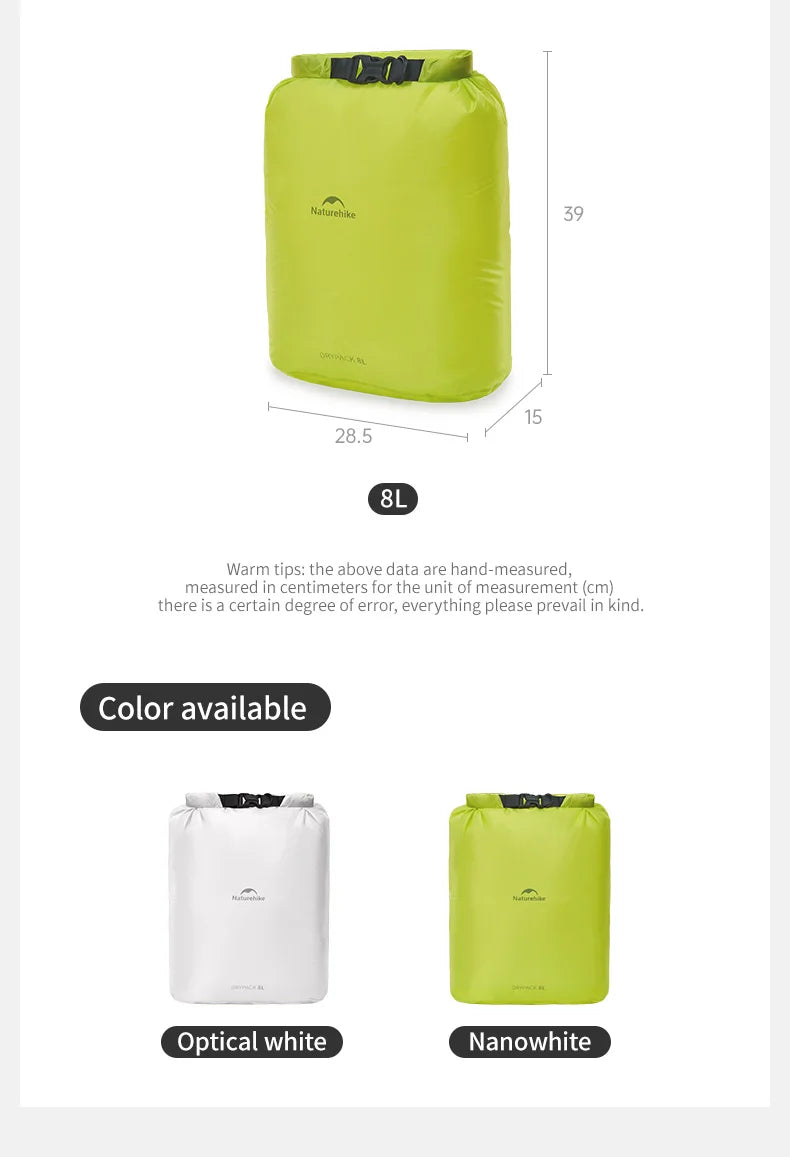 Naturehike Rolle-Aufbewahrungstasche Outdoor Reise Wandern Leicht Wasserdicht Vakuum Kompressionsspender Taschen Tragbarer Organizer