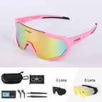 X-TIGER Radsportbrille Polarisierte Brille Fahrradbrille Sport Herren Photochrome Sonnenbrille MTB Rennrad Brille 3/5 Gläser