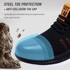 Arbeitssicherheitsschuhe Sommer Atmungsaktiv Herren Air Cushion Arbeitsschutzschuhe Anti-Durchstich Arbeitsschuhe Herren Stahlkappenschuhe