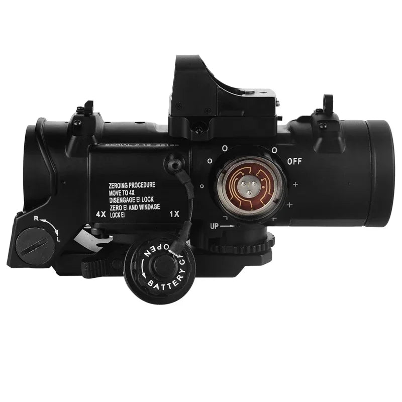 1-4x variables Zielfernrohr mit Mini-Rotpunktvisier Red Dot Sight Jagdvisiere