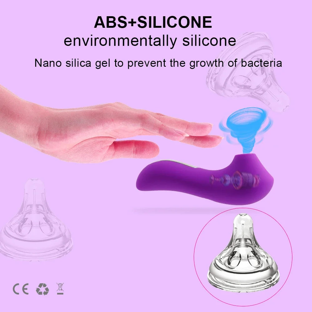 Leistungsstarker Saugvibrator für Frauen Sauger Klitoris Warze Oraler Vakuumstimulator Vagina Weiblicher Masturbator Erwachsene Sexspielzeug 18+