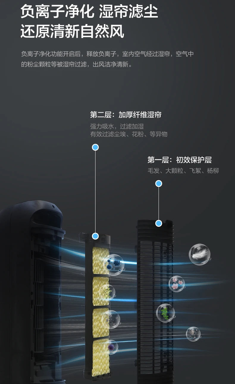 Gree air-conditioning fan cooling and heating dual-purpose air cooler small water fan refrigeration mobile small air conditioner