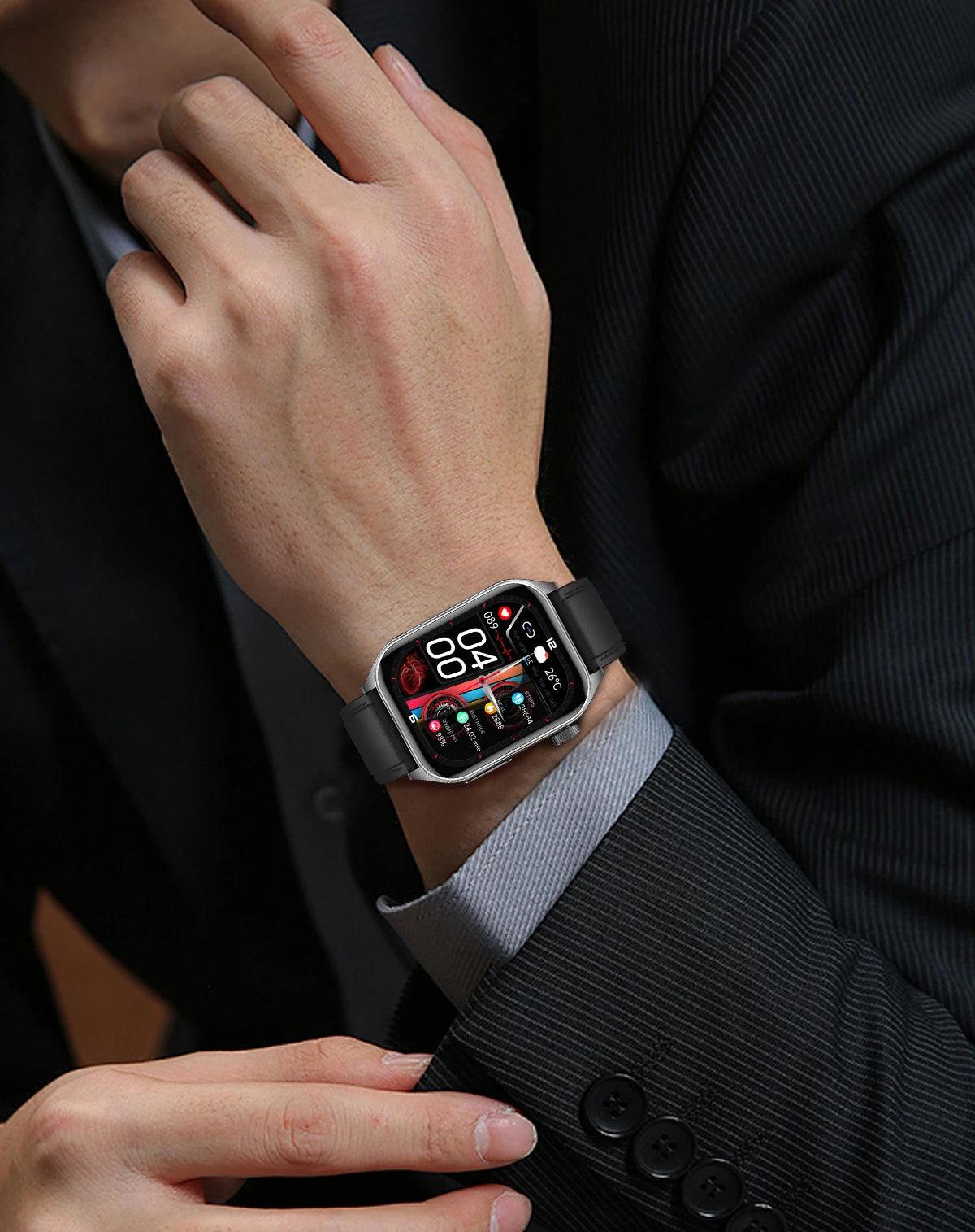 2026 Neue Gesundheits-Smartwatch Lasertherapie Reduziert Drei Hochs Blutsauerstoff Blutdruck Harnsäure Blutfette EKG-Smartwatch Für Herren