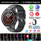 2025 Neue Smartwatch für die Krankenpflege: Blutsauerstoff, Blutfett, Harnsäure, EKG+PPG, Körpertemperatur, Bluetooth-Anruf, Gesundheits-Smartwatch