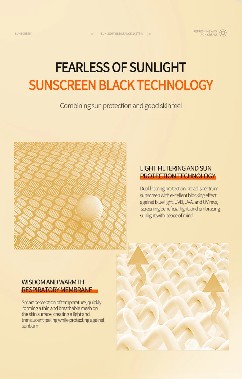 SPF50+ Sonnencreme Lotion Leicht Nicht Fettend UV-Schutz Gesichts- und Körper-Sonnenschutz Langanhaltend Feuchtigkeitsspendend Erfrischender Sonnenschutz