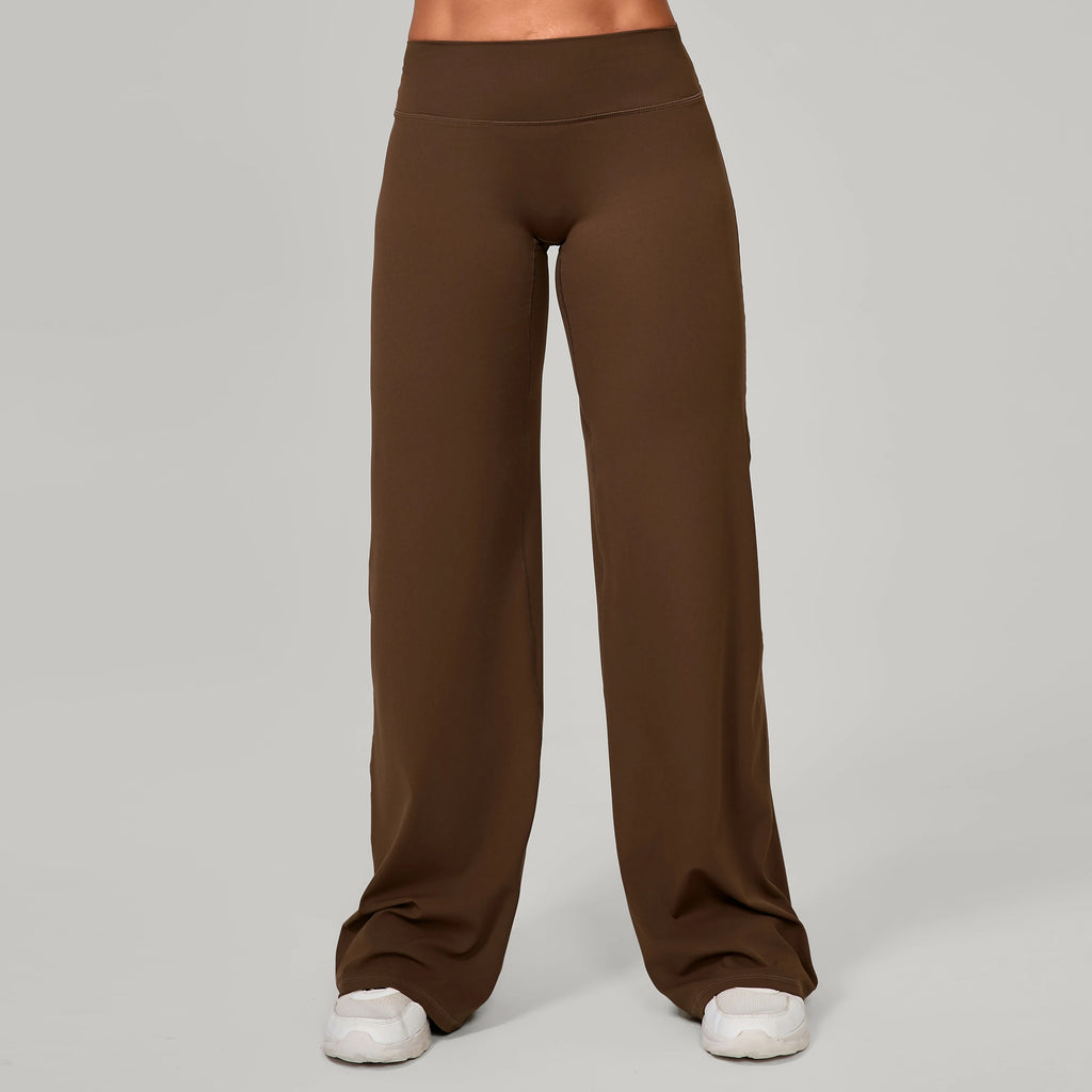 Damen gerade Yoga-Leggings weicher, dehnbarer Stoff Damen-Yogahosen GYM Schweißableitende Eigenschaften Lauf-Sport-Hosen