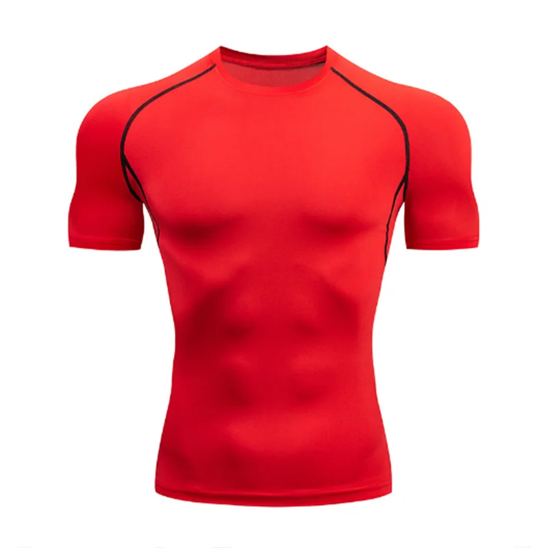 Men Compression Running T-shirt Fitness Tight Long Sleeve Sport Shirts Training Jogging Tops Gym Sportswear Dry Fit Rashgard