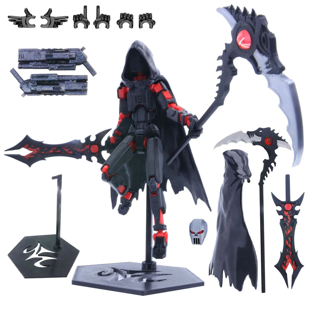 T13 Actionfigur, 3D-gedruckt, mehrgelenkig, beweglich, Titan 13 Lucky Dummy Nova Roboter-Actionfigur, Desktop-Montage, fertiges Geschenk