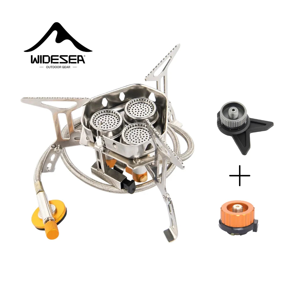 Widesea Camping Touristenbrenner Hohe Leistung Gasherd Kochgeschirr Tragbarer Ofen Picknick Grill Tourismus Zubehör Outdoor Freizeit Hauptbild
