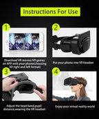 VR Brille Virtual Reality Headset Viar Geräte Helm 3D Linsen Smart Goggles Für Smartphones Telefon Mobile Gogle Spiel Zubehör
