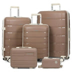 Joyway Reisegepäck-Sets, stilvolles Handgepäck und Koffer-Set, robust, langlebig, kratzfest, TSA-Schloss, Spinner-Räder