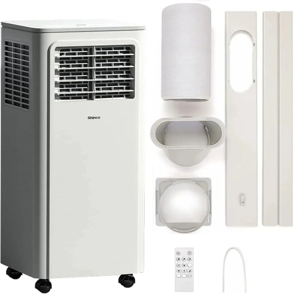 SHINCO 7000 BTU Mobiles Klimagerät (2,05 kW), Kühlen & Ventilieren & Entfeuchten, Raumgröße bis zu 54 m³ (18 ㎡)