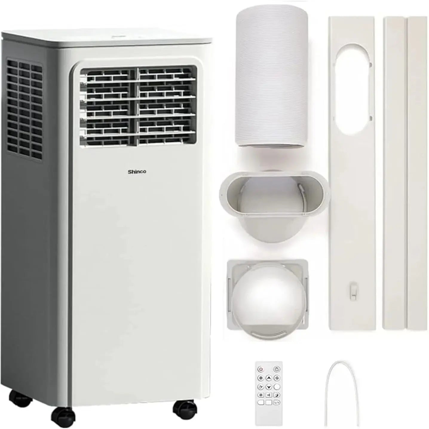 SHINCO 7000 BTU Mobiles Klimagerät (2,05 kW), Kühlen & Ventilieren & Entfeuchten, Raumgröße bis zu 54 m³ (18 ㎡)