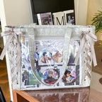 Neue Y2K Süße Japanische Ita Bag Lolita Mädchen Transparente Umhängetasche Große Kapazität Umhängetasche Lässige Tasche DIY Display Handtaschen