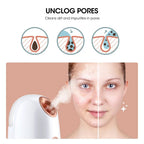 Gesichtsdampfer Luftbefeuchter Nano-Nebel-Sprüher SPA für die Feuchtigkeitsversorgung des Gesichts, Porenreinigung, Nano-Dampf mit Tiefenwirkung für die Gesichtshautpflege