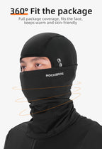 ROCKBROS Radmützen Vollgesichtsmaske Winter Atmungsaktiv Winddicht Fleece Fahrrad Halswärmer Schal Maske Skifahren Motorrad Fahrradmütze