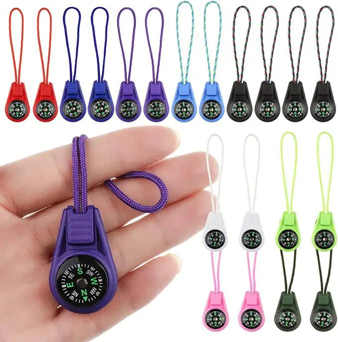 Mini Taktischer Kompass Schlüsselanhänger Outdoor Survival Tool für Camping, Wandern, Abenteuer - Taschennavigator für Jagd & Klettern